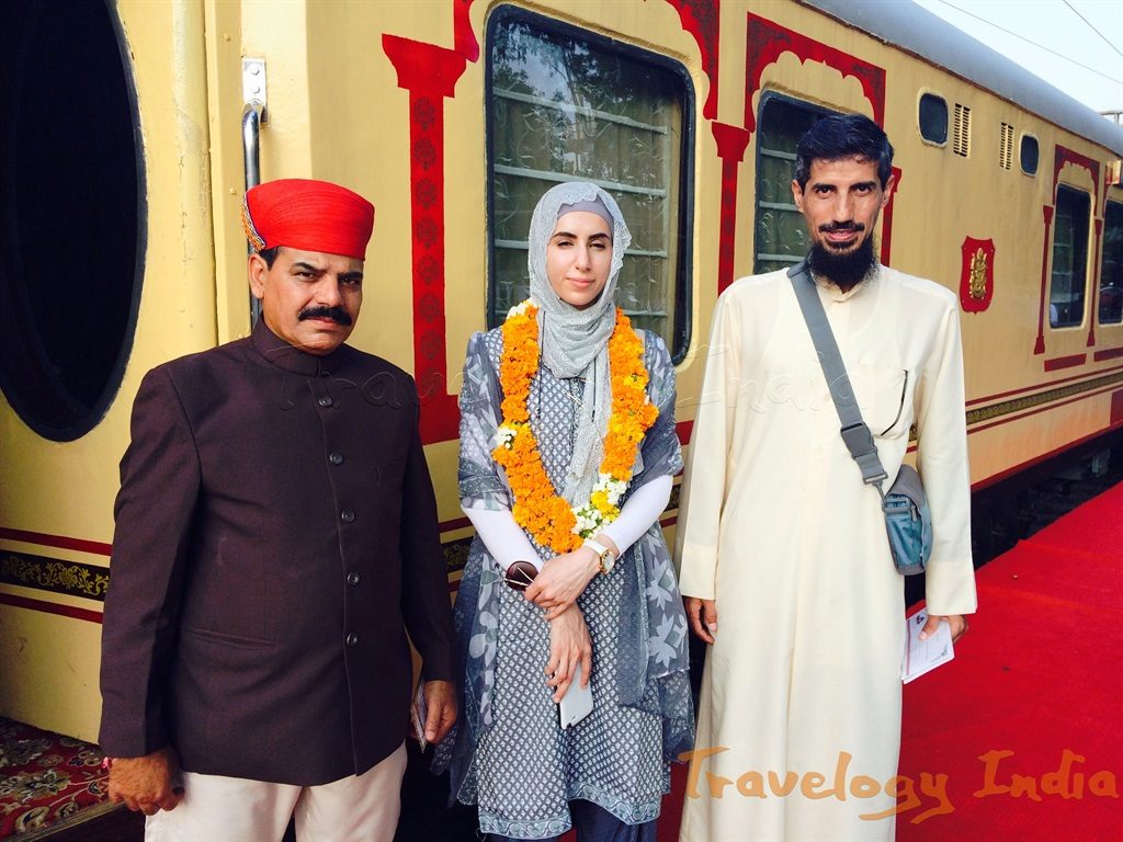 Palace on Wheels Guest Mr. Hamad and Ms. Alanoud