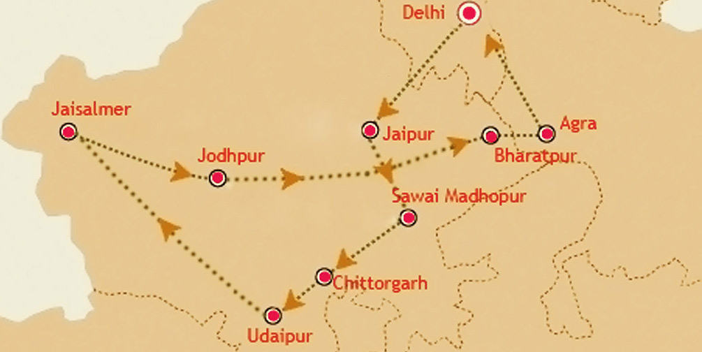 Corporation Email Monica Palace on Wheels: Route Map of Luxury Train